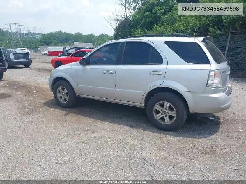 2005 Kia Sorento Ex/Lx VIN: KNDJC733455459598 Lot: 42616731