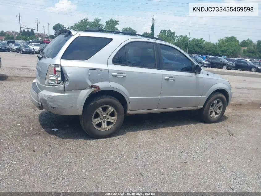 2005 Kia Sorento Ex/Lx VIN: KNDJC733455459598 Lot: 42616731