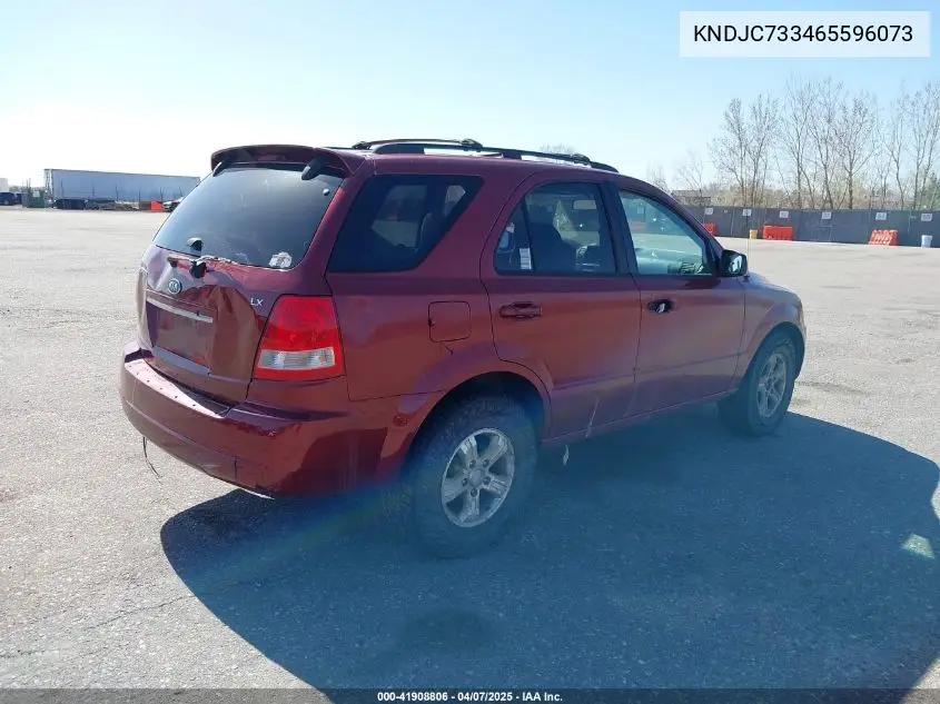 2006 Kia Sorento Ex/Lx VIN: KNDJC733465596073 Lot: 41908806