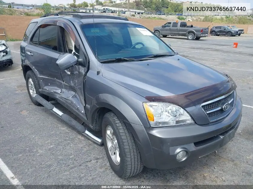 2006 Kia Sorento Ex/Lx VIN: KNDJD733765637440 Lot: 42188988