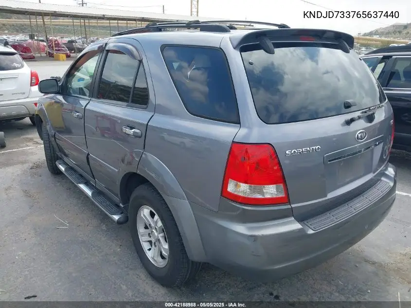 2006 Kia Sorento Ex/Lx VIN: KNDJD733765637440 Lot: 42188988