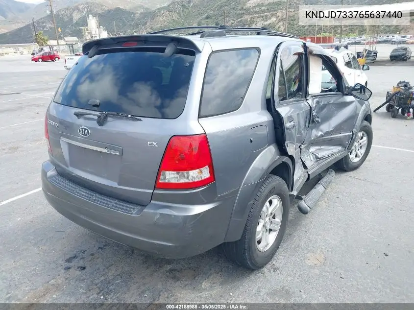2006 Kia Sorento Ex/Lx VIN: KNDJD733765637440 Lot: 42188988