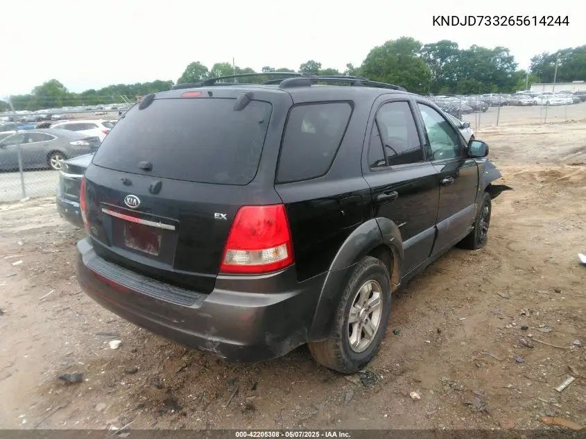 2006 Kia Sorento Ex/Lx VIN: KNDJD733265614244 Lot: 42205308