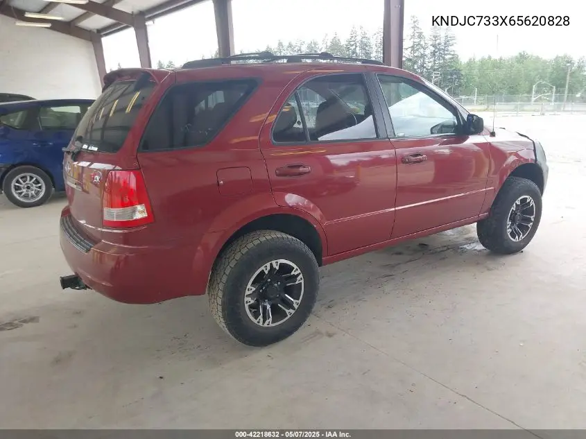 2006 Kia Sorento Ex/Lx VIN: KNDJC733X65620828 Lot: 42218632