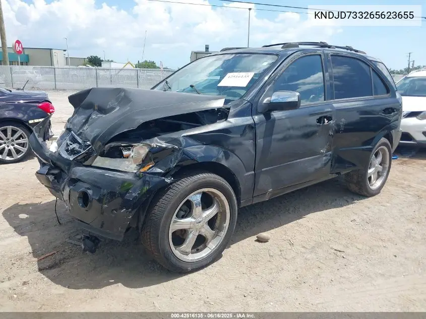 2006 Kia Sorento Ex/Lx VIN: KNDJD733265623655 Lot: 42516135