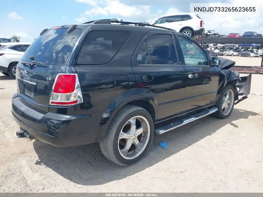 2006 Kia Sorento Ex/Lx VIN: KNDJD733265623655 Lot: 42516135