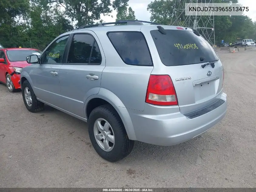 2006 Kia Sorento Ex/Lx VIN: KNDJD733965513475 Lot: 42600408