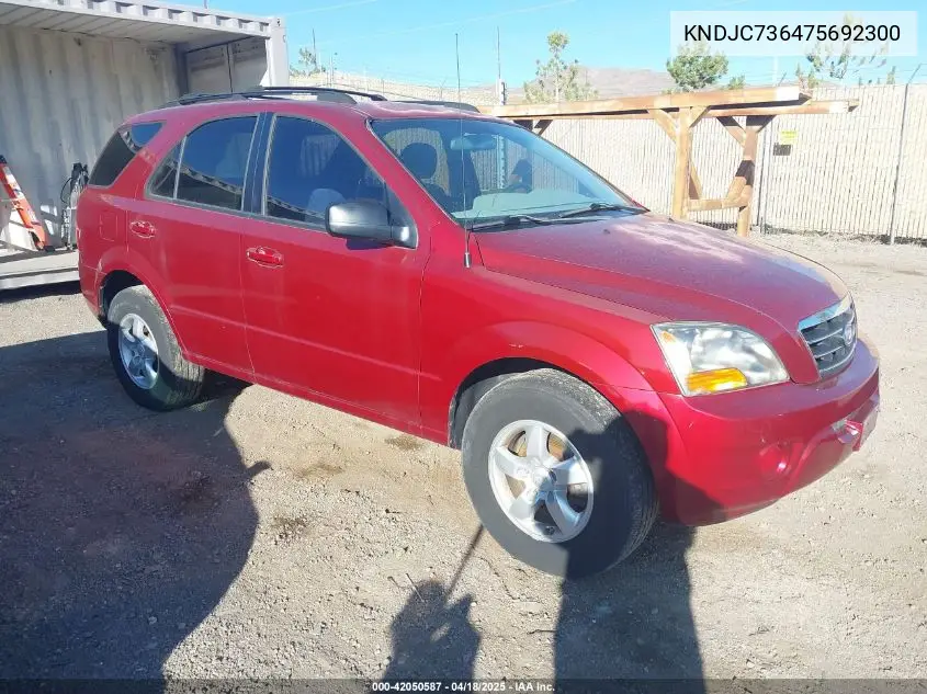 2007 Kia Sorento Lx VIN: KNDJC736475692300 Lot: 42050587