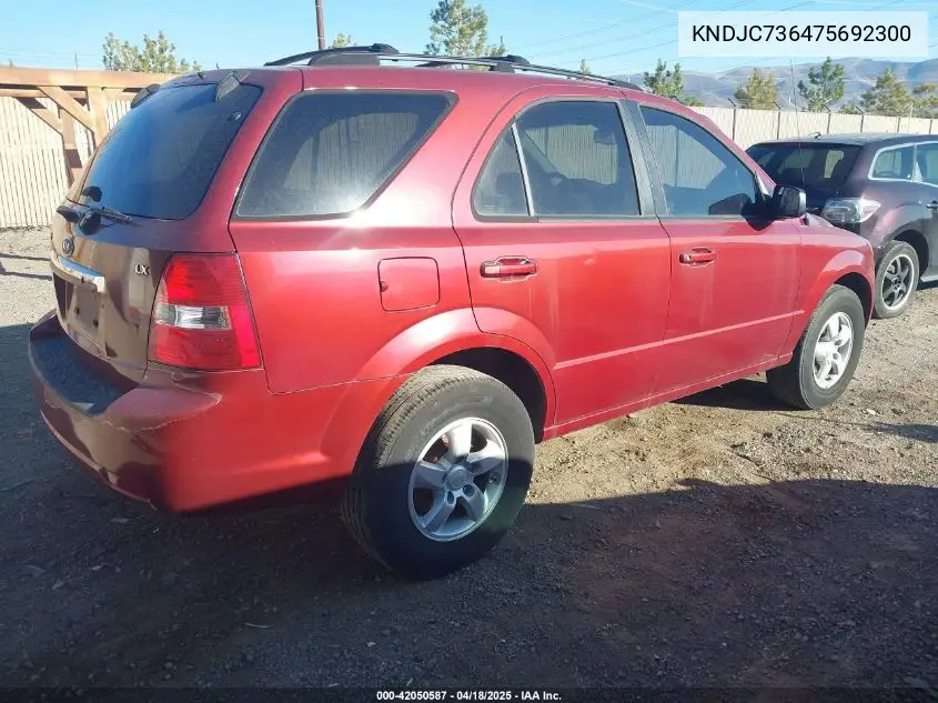 2007 Kia Sorento Lx VIN: KNDJC736475692300 Lot: 42050587