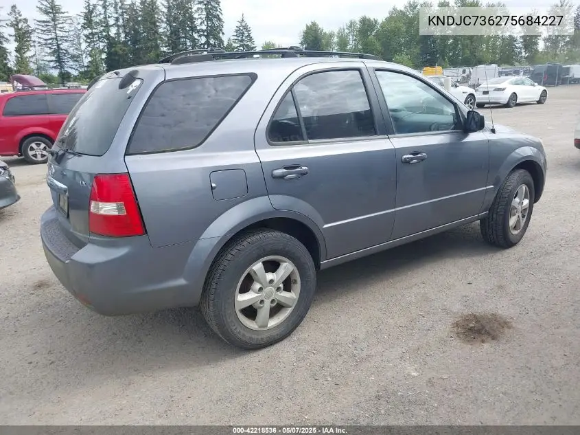 2007 Kia Sorento Lx VIN: KNDJC736275684227 Lot: 42218536
