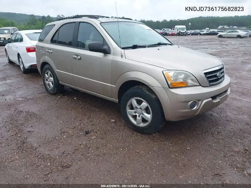 2007 Kia Sorento Lx VIN: KNDJD736175682823 Lot: 42259970