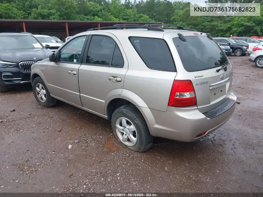 2007 Kia Sorento Lx VIN: KNDJD736175682823 Lot: 42259970