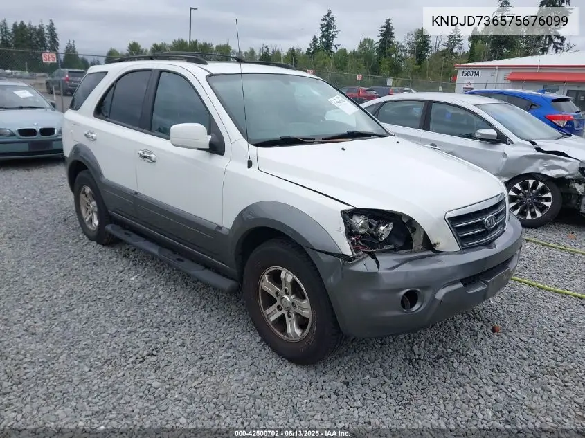 2007 Kia Sorento Ex VIN: KNDJD736575676099 Lot: 42500702