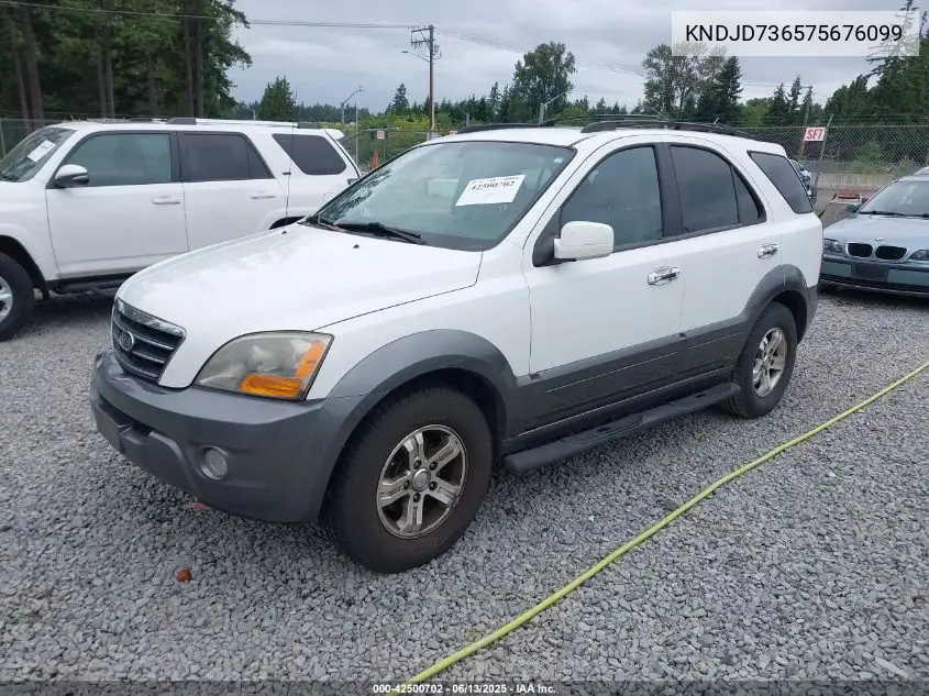2007 Kia Sorento Ex VIN: KNDJD736575676099 Lot: 42500702