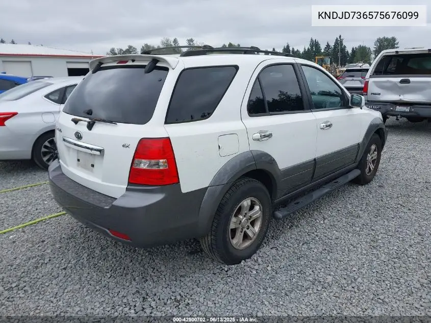 2007 Kia Sorento Ex VIN: KNDJD736575676099 Lot: 42500702