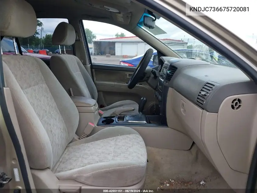 2007 Kia Sorento Lx VIN: KNDJC736675720081 Lot: 42551151