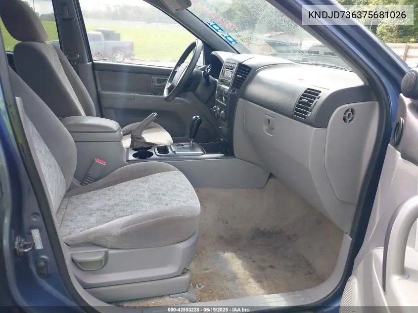 2007 Kia Sorento Lx VIN: KNDJD736375681026 Lot: 42553228