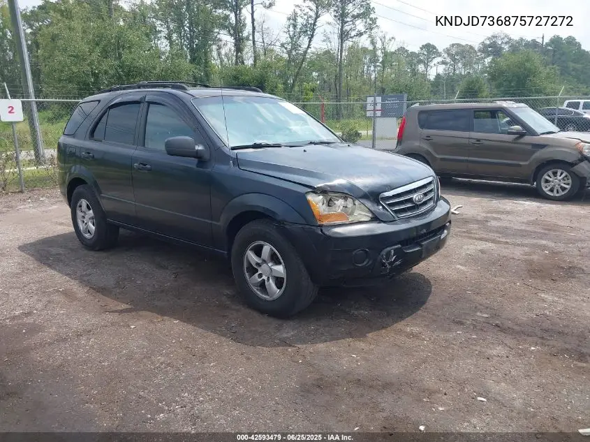 2007 Kia Sorento Lx VIN: KNDJD736875727272 Lot: 42593479