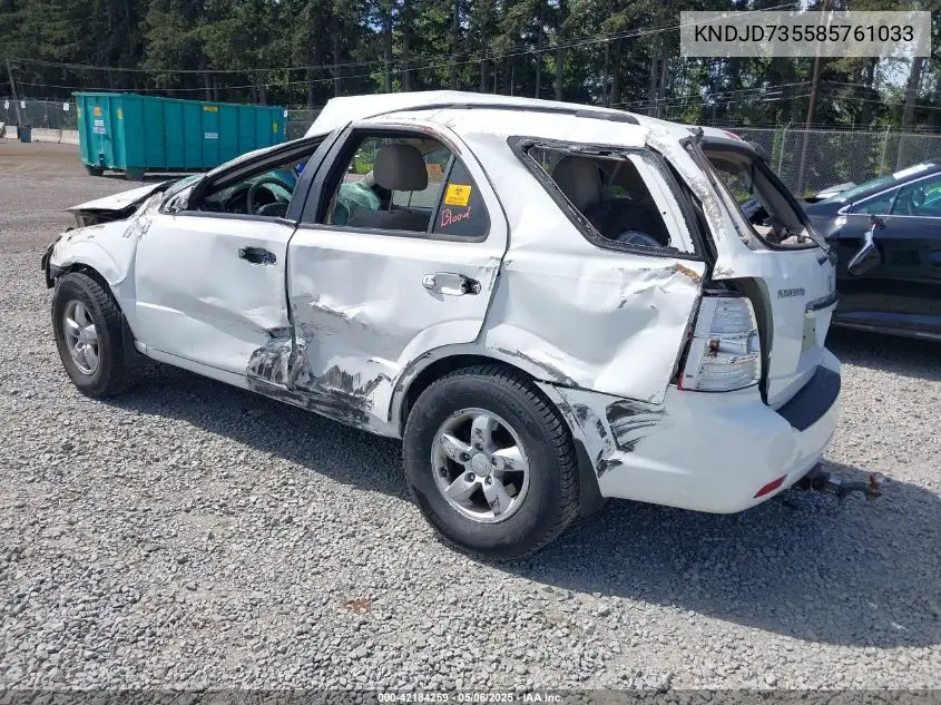 2008 Kia Sorento Lx VIN: KNDJD735585761033 Lot: 42184259