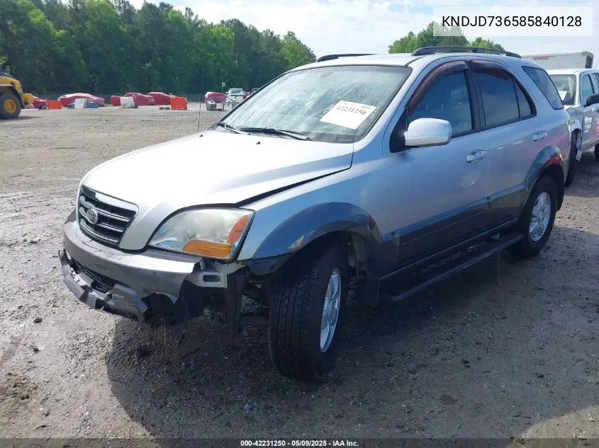 2008 Kia Sorento Ex VIN: KNDJD736585840128 Lot: 42231250