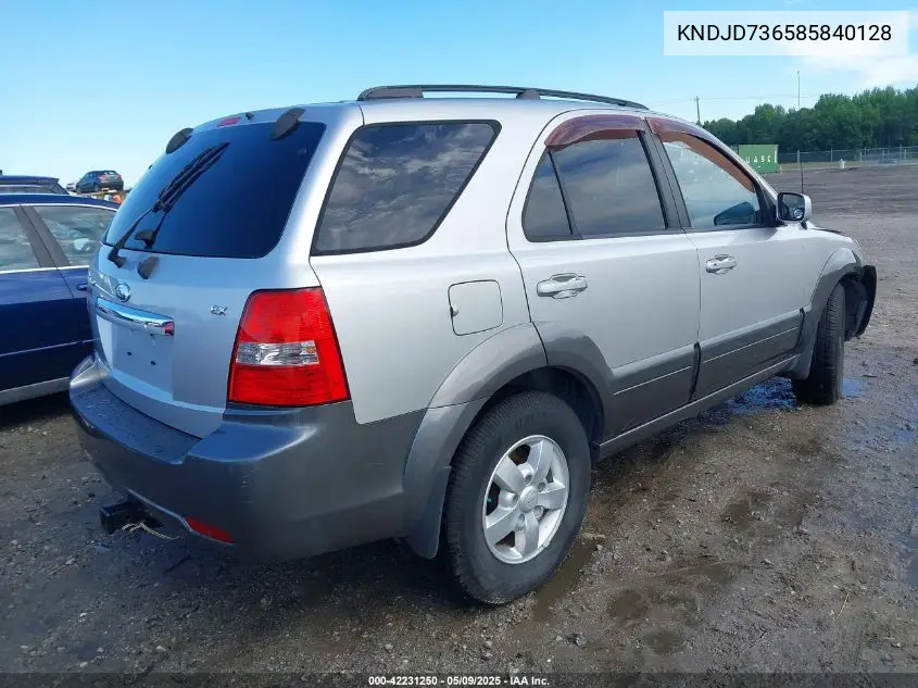 2008 Kia Sorento Ex VIN: KNDJD736585840128 Lot: 42231250