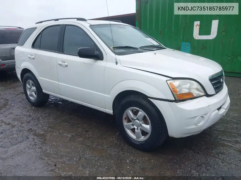 2008 Kia Sorento Lx VIN: KNDJC735185785977 Lot: 42237098