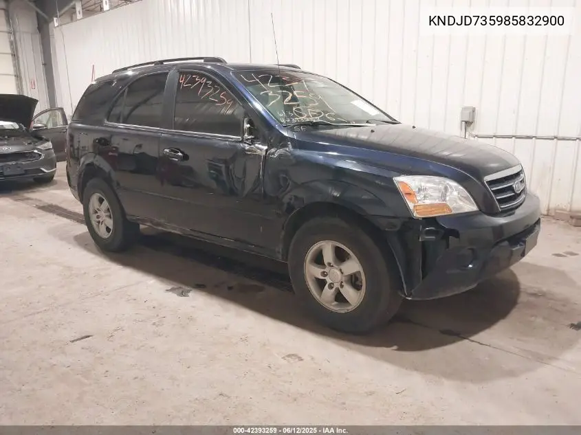 2008 Kia Sorento Lx VIN: KNDJD735985832900 Lot: 42393259
