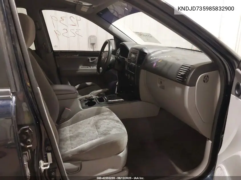 2008 Kia Sorento Lx VIN: KNDJD735985832900 Lot: 42393259
