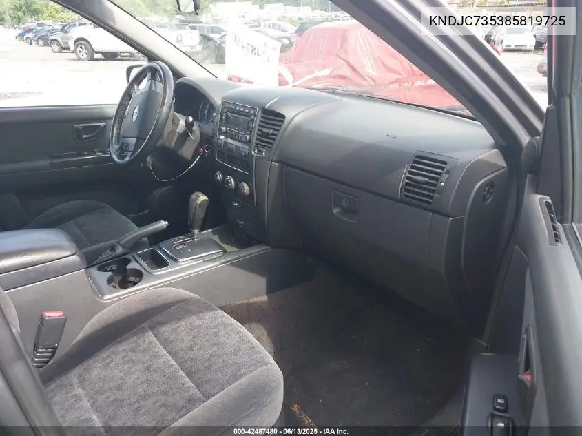 2008 Kia Sorento Lx VIN: KNDJC735385819725 Lot: 42487480
