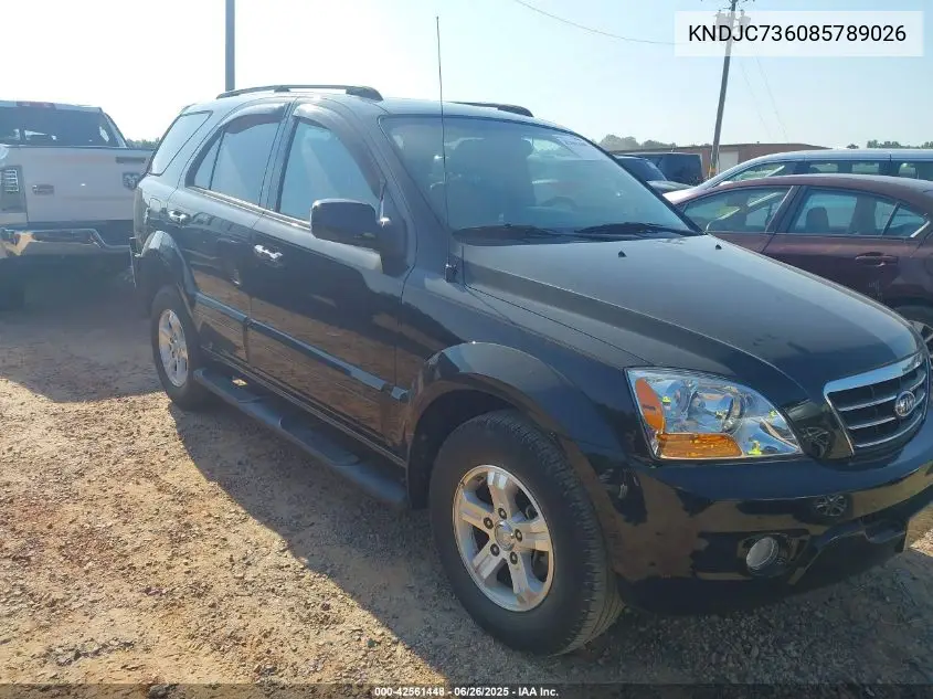 2008 Kia Sorento Ex VIN: KNDJC736085789026 Lot: 42561448