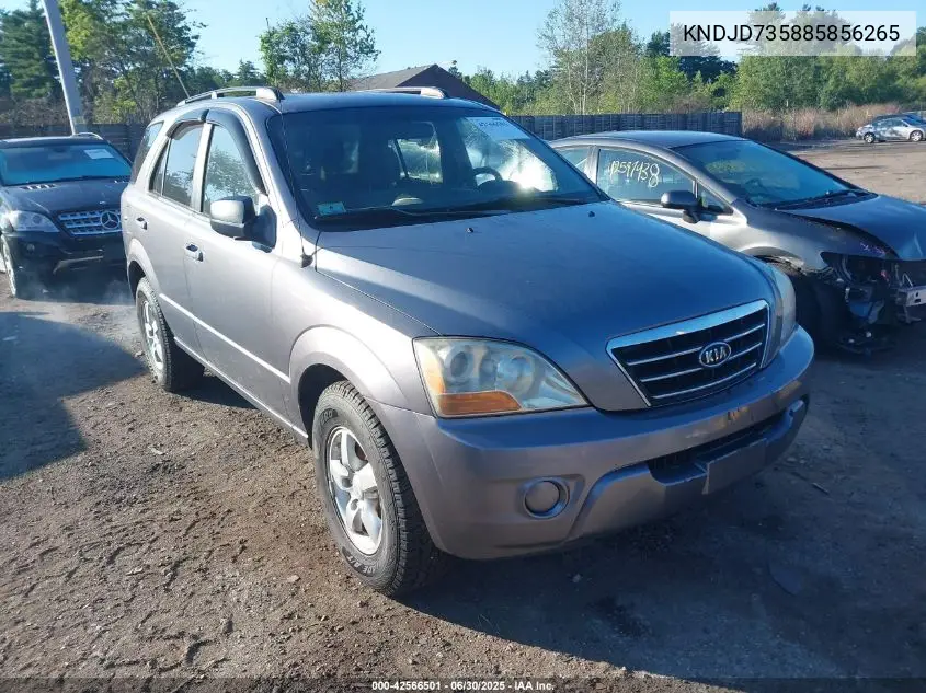 2008 Kia Sorento Ex/Lx VIN: KNDJD735885856265 Lot: 42566501