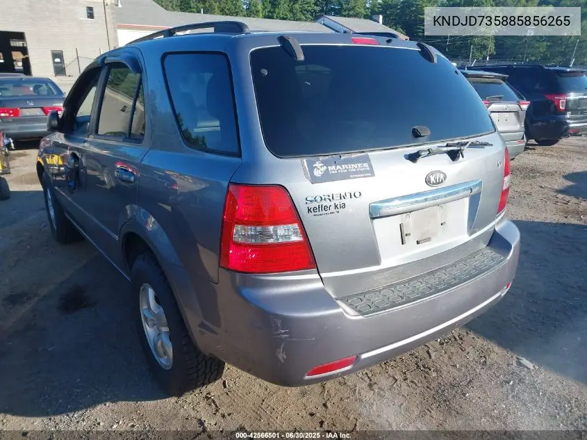 2008 Kia Sorento Ex/Lx VIN: KNDJD735885856265 Lot: 42566501