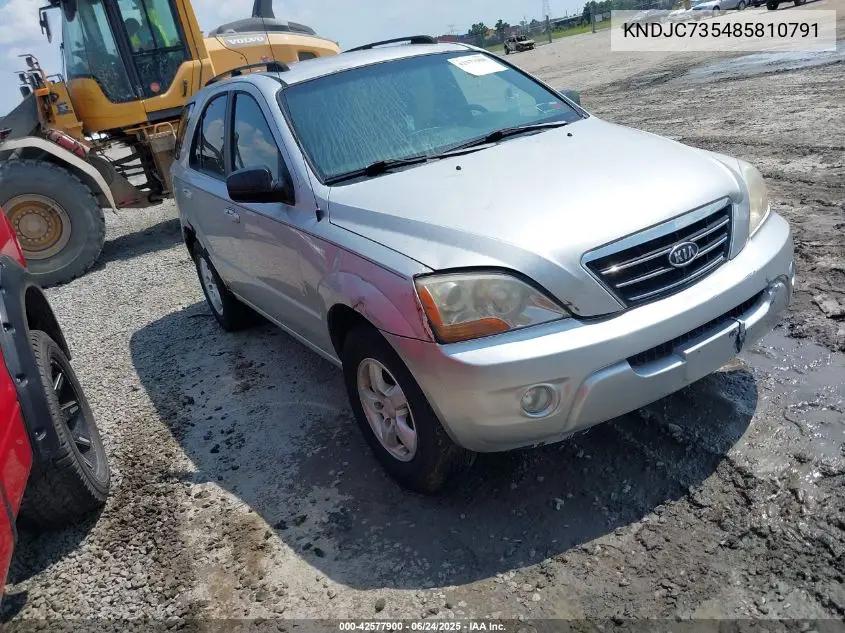 2008 Kia Sorento Lx VIN: KNDJC735485810791 Lot: 42577900