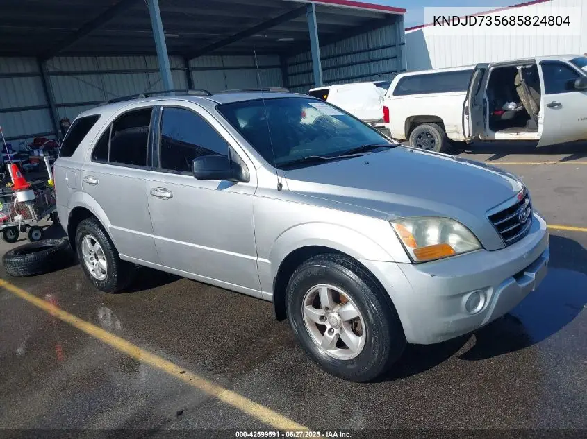 2008 Kia Sorento Lx VIN: KNDJD735685824804 Lot: 42599591