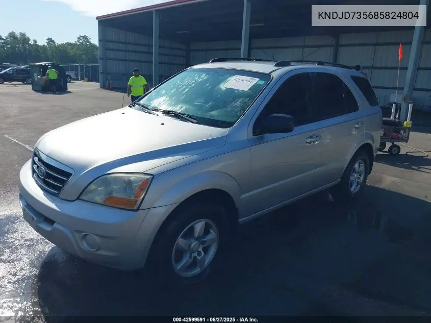 2008 Kia Sorento Lx VIN: KNDJD735685824804 Lot: 42599591