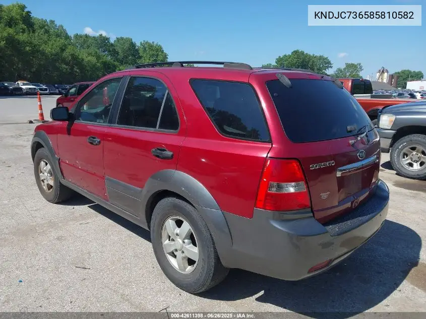 2008 Kia Sorento Ex VIN: KNDJC736585810582 Lot: 42611398