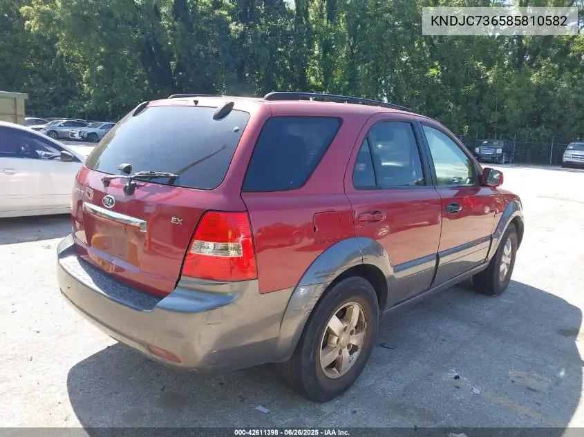 2008 Kia Sorento Ex VIN: KNDJC736585810582 Lot: 42611398