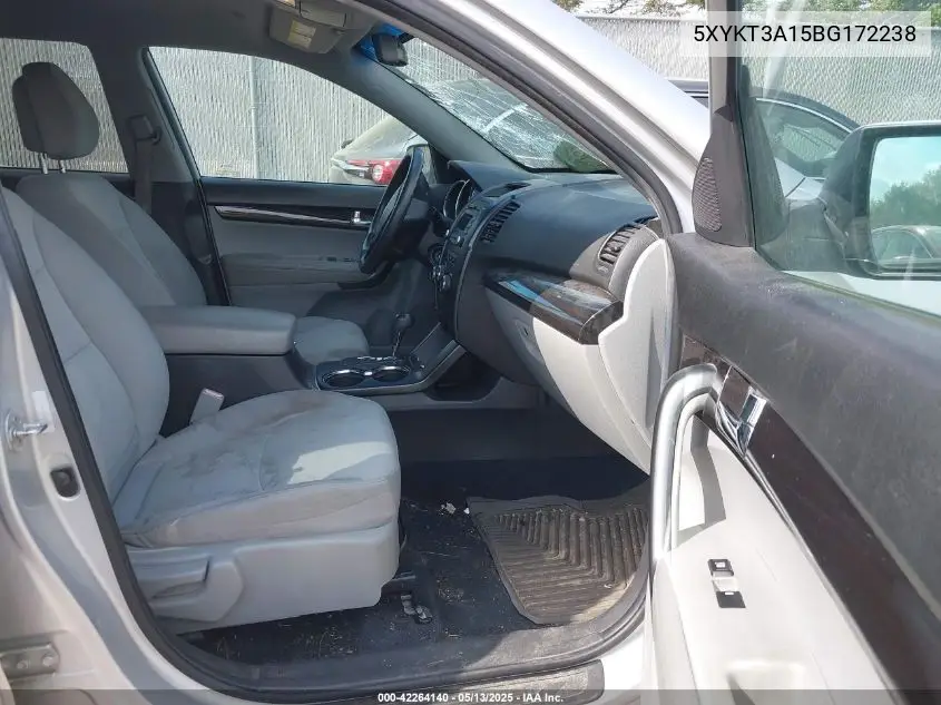 2011 Kia Sorento Lx VIN: 5XYKT3A15BG172238 Lot: 42264140