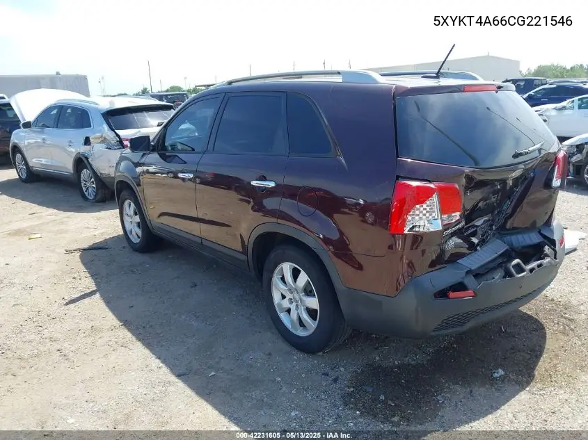 5xykt4a66cg221546 5XYKT4A66CG221546 2012 Kia Sorento Lx