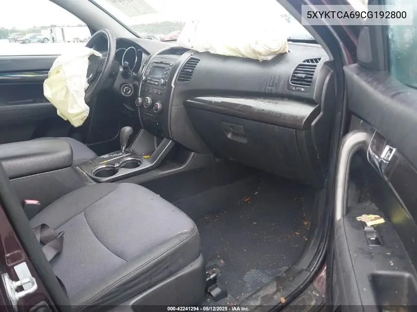 2012 Kia Sorento Lx VIN: 5XYKTCA69CG192800 Lot: 42241294