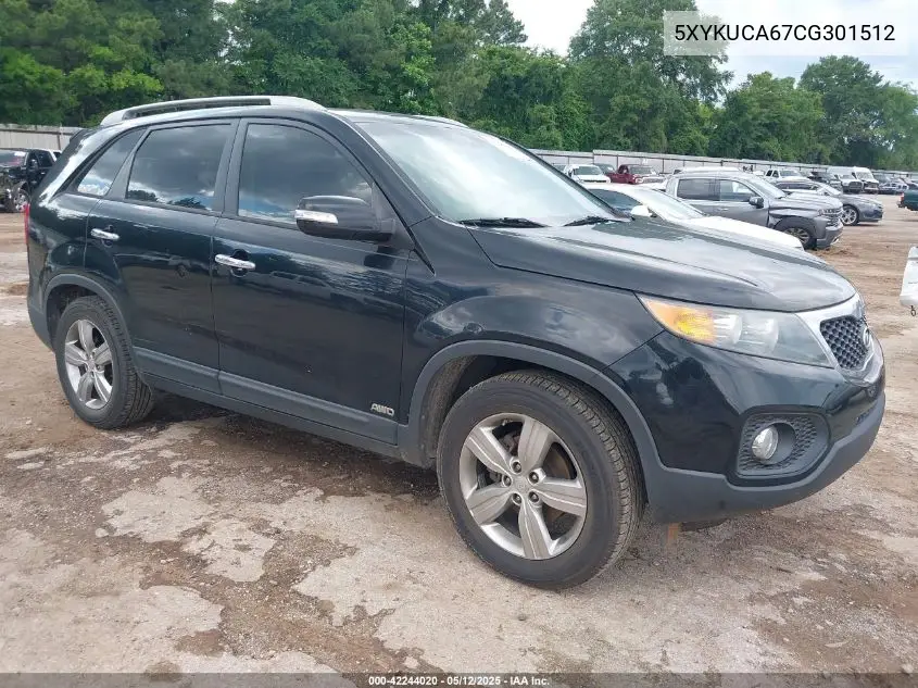 2012 Kia Sorento Ex VIN: 5XYKUCA67CG301512 Lot: 42244020