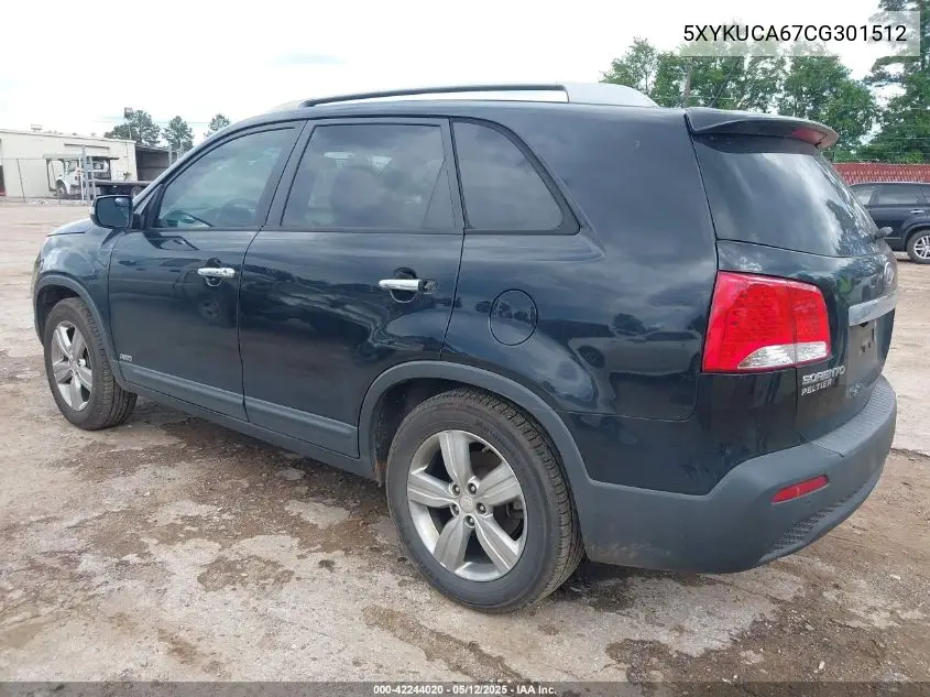 2012 Kia Sorento Ex VIN: 5XYKUCA67CG301512 Lot: 42244020