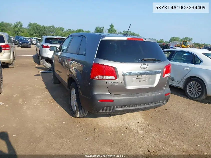 2012 Kia Sorento Lx VIN: 5XYKT4A10CG234409 Lot: 42577939