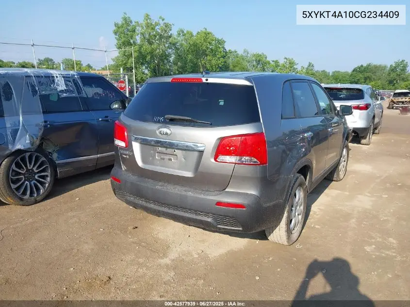 2012 Kia Sorento Lx VIN: 5XYKT4A10CG234409 Lot: 42577939