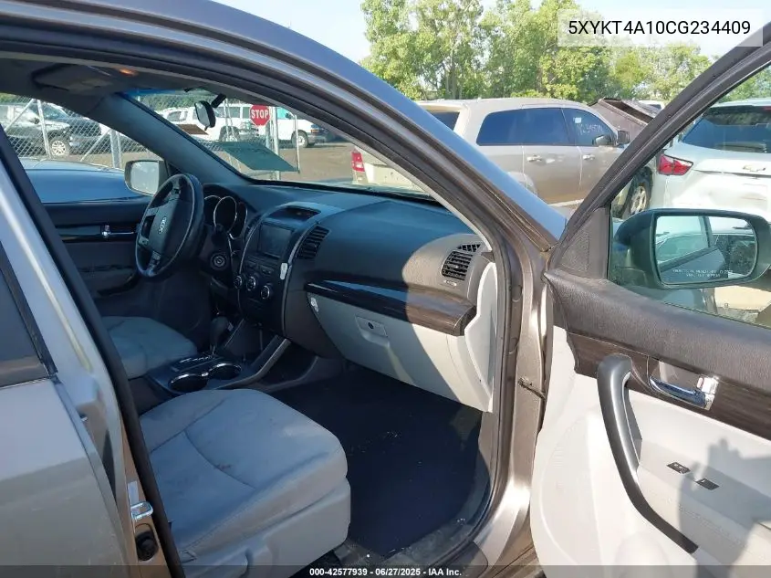 2012 Kia Sorento Lx VIN: 5XYKT4A10CG234409 Lot: 42577939