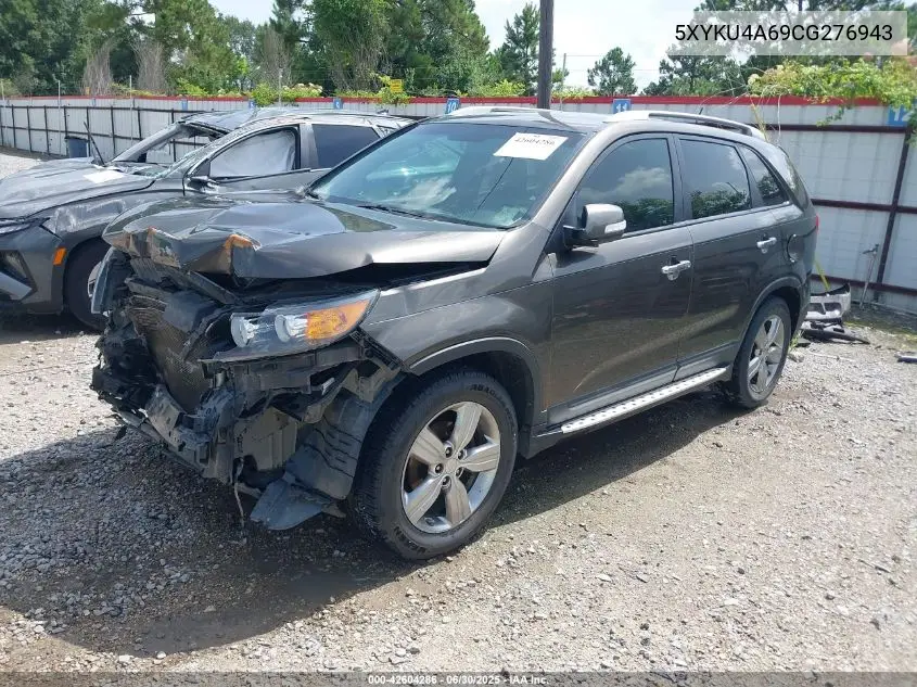 2012 Kia Sorento Ex VIN: 5XYKU4A69CG276943 Lot: 42604286