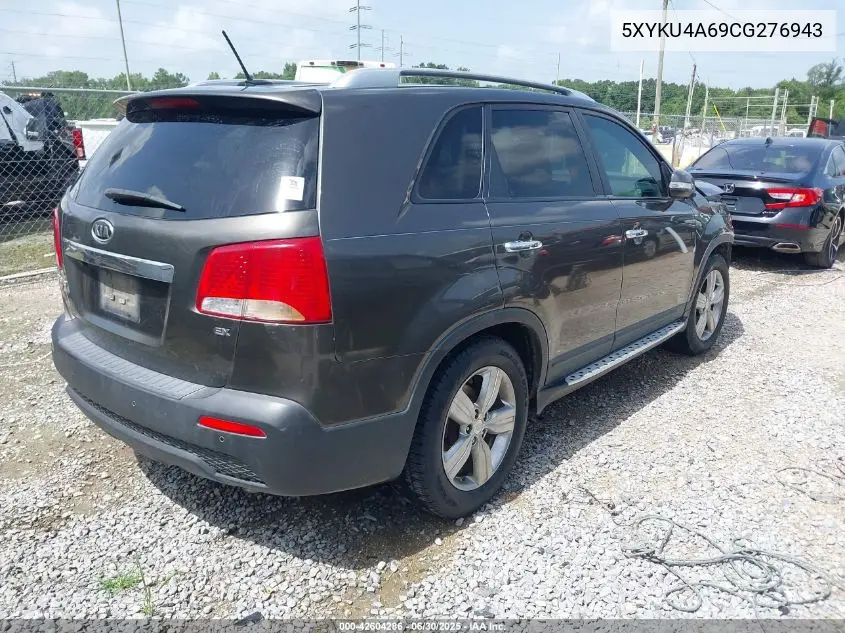 2012 Kia Sorento Ex VIN: 5XYKU4A69CG276943 Lot: 42604286