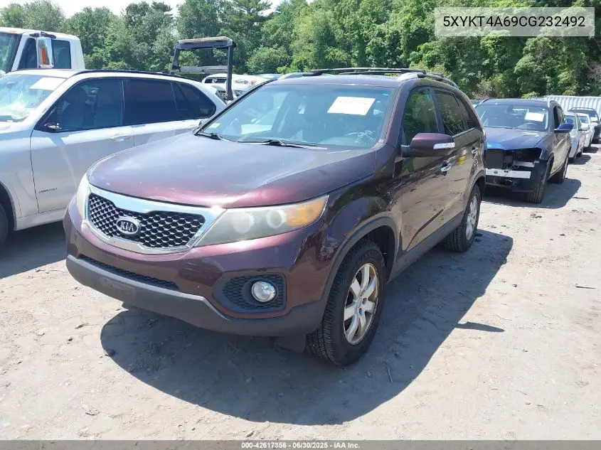 2012 Kia Sorento Lx VIN: 5XYKT4A69CG232492 Lot: 42617356