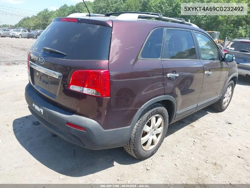 2012 Kia Sorento Lx VIN: 5XYKT4A69CG232492 Lot: 42617356