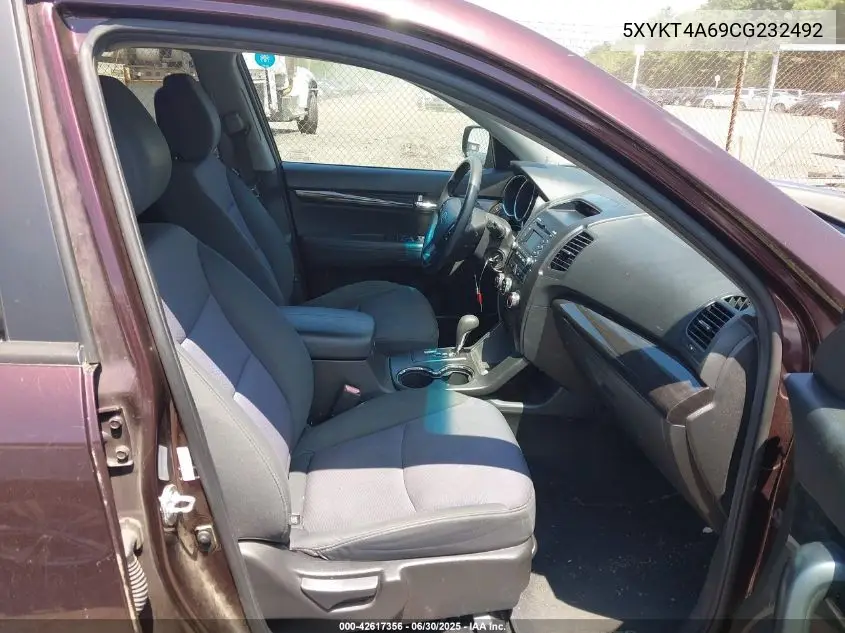 2012 Kia Sorento Lx VIN: 5XYKT4A69CG232492 Lot: 42617356